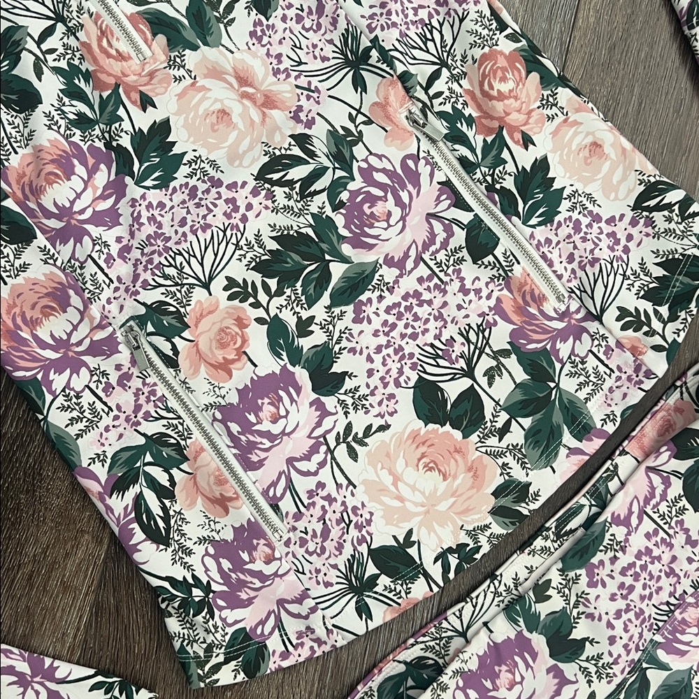 Laura Ashley Pickleball, Golf or Tennis Floral Print Flounce Matching Skort Set - Picture 6 of 9